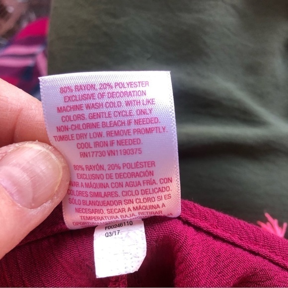 Xhilaration tassel trim open tie back scoop neck tunic top size large - Picture 14 of 16